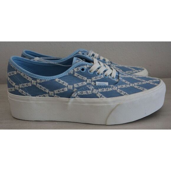 Vans Unisex Men's Sz 9.5 Women's 11 Blue Denim Mix Authentic Stackform Sneakers - Picture 4 of 8